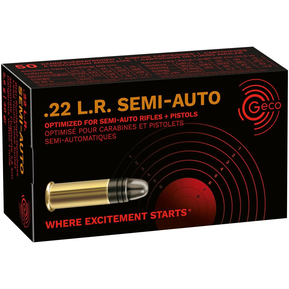 .22 lr. semi-Auto tête ronde