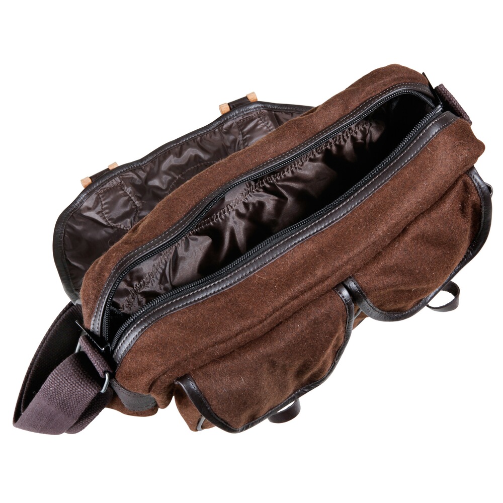 Sac de chasse en loden/cuir, Parforce