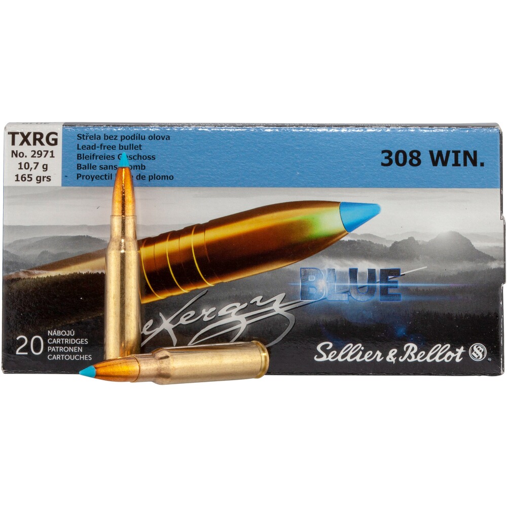 .308 Win. TXRG blue 165 grs., Sellier & Bellot