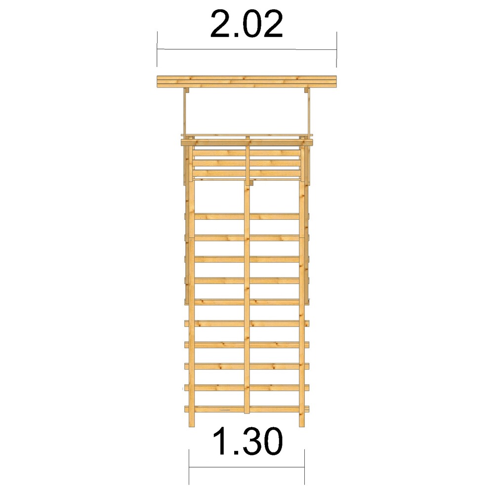 Siège échelle d'affût avec toit pour 2 personne, Bassner