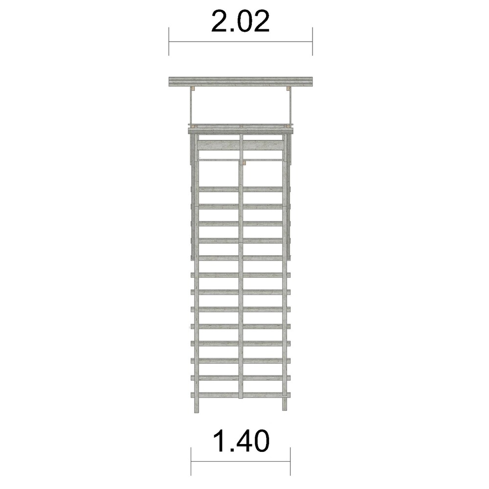 Siège échelle d'affût avec toit pour 2 pers., Bassner