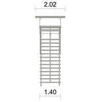Siège échelle d'affût avec toit pour 2 pers., Bassner