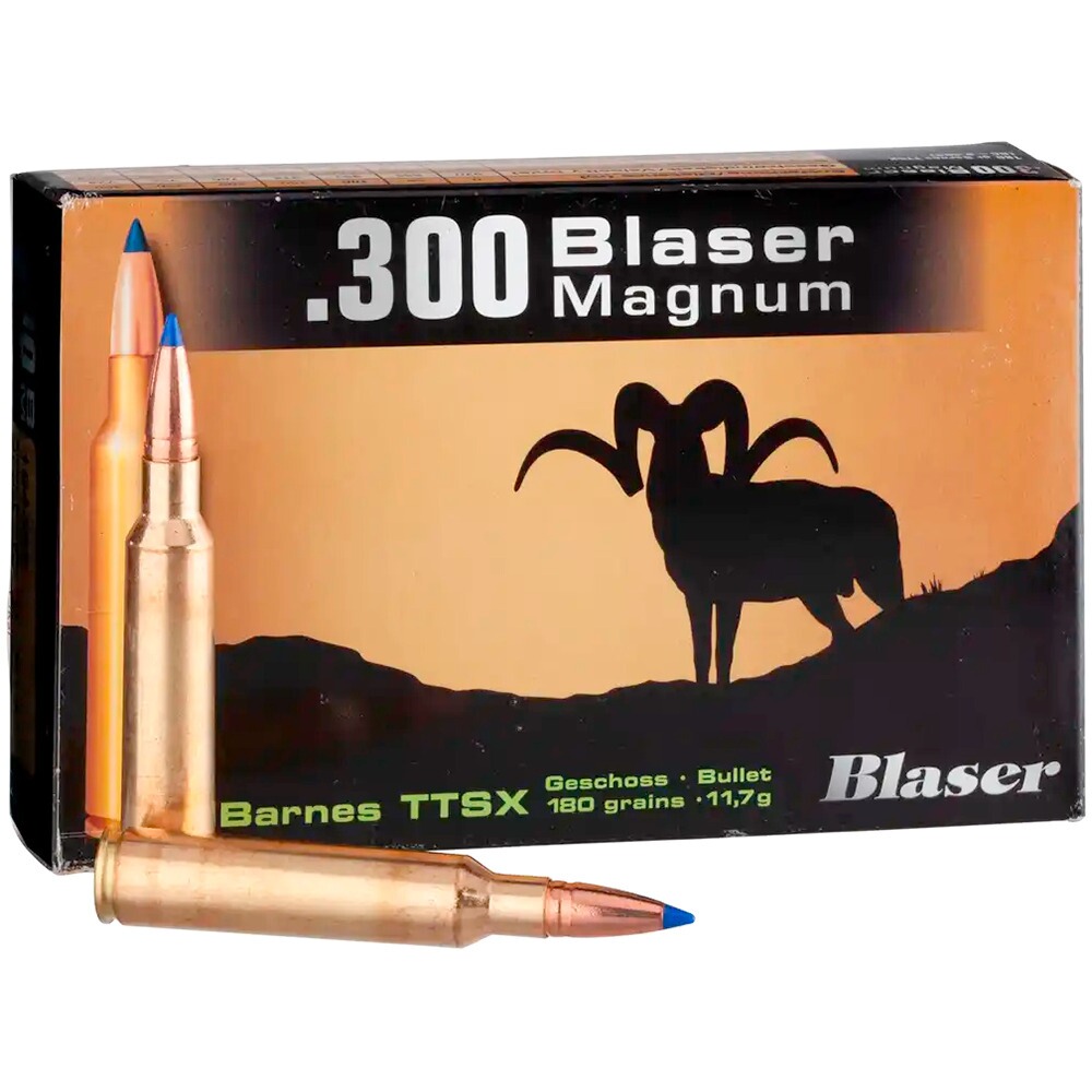 Cartouche .300 Blaser Magnum TTSX 11,7g/180grs.