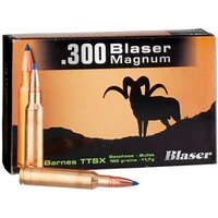 Cartouche .300 Blaser Magnum TTSX 11,7g/180grs., Blaser