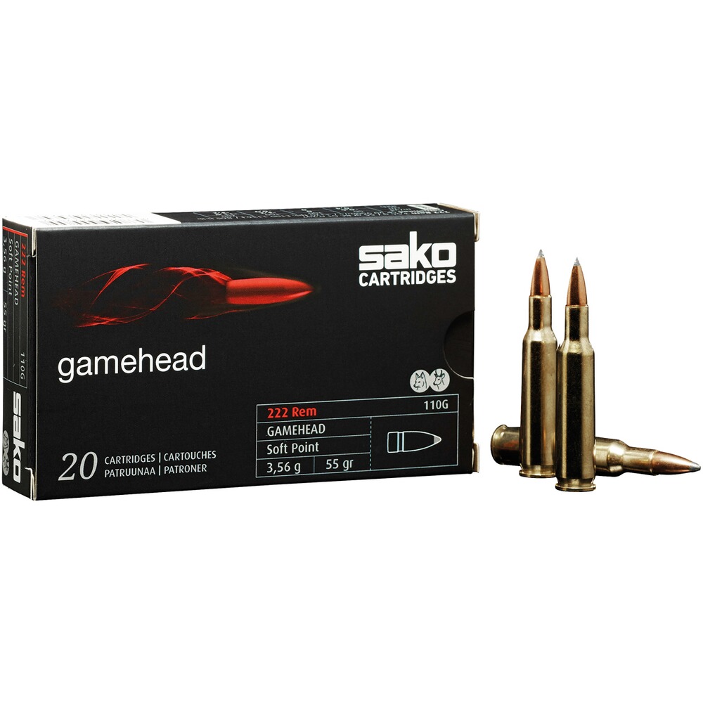 .222 Rem. Gamehead SP 55 grs.