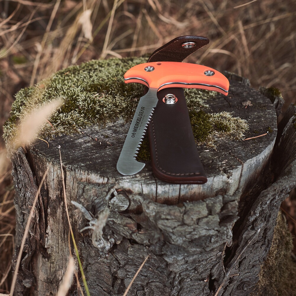 Scie à dépouiller orange, Merkel Gear