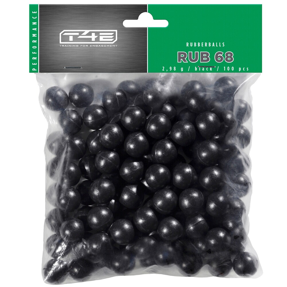 Projectiles caoutchouc T4E, 100 pièces