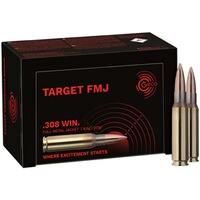 .308 Win. Target FMJ 9,5g/147grs. , Geco