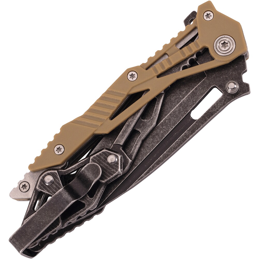 Couteau ouverture une main AISI420 Drop Point, Herbertz