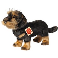 Peluche teckel poil dur debout 28cm, Teddy