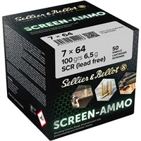 Cartouches ciné tir Screen-Ammo 7x64 FMJ zinc 100 grs., Sellier & Bellot