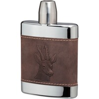 Flasque estampillée d'un motif animalier