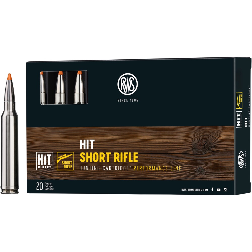 Cartouches .300 Win. Mag. HIT Short Rifle 165 grs., RWS