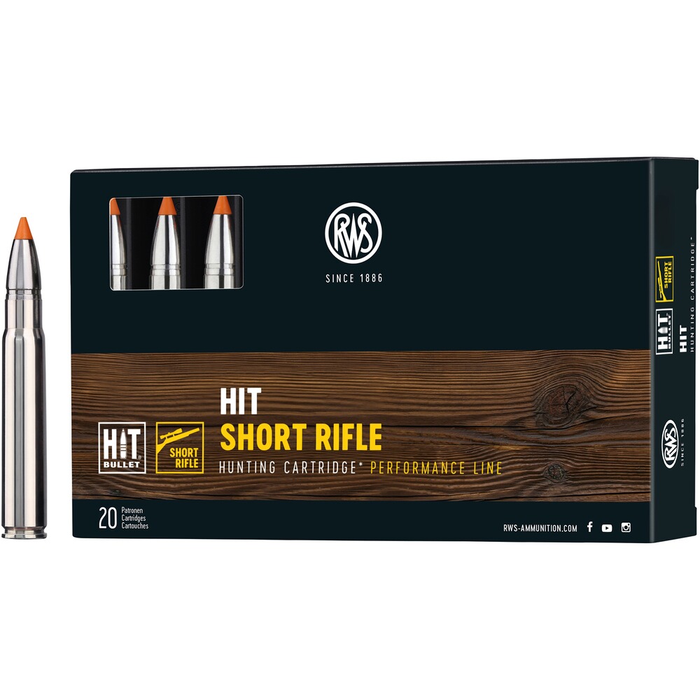 Cartouche RWS HIT 9,3x62 Short Rifle, RWS