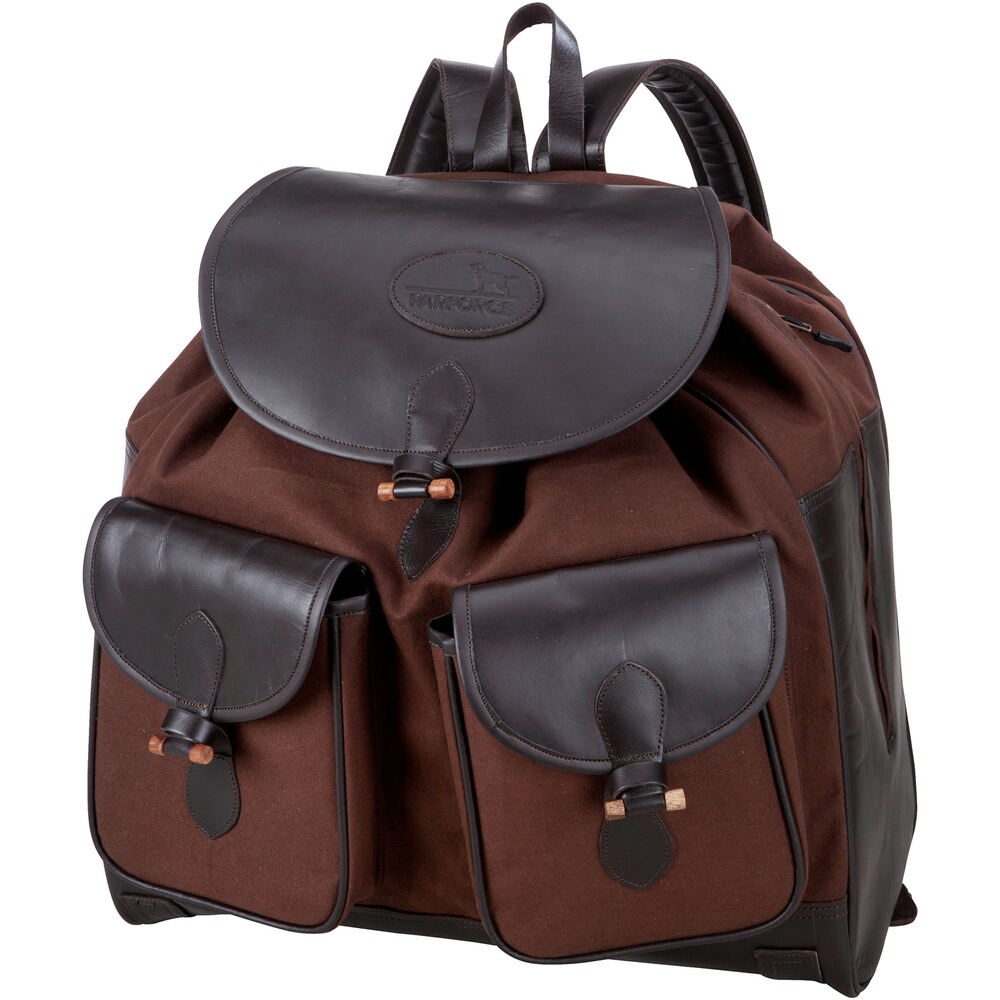 Sac à dos de chasse coton/cuir