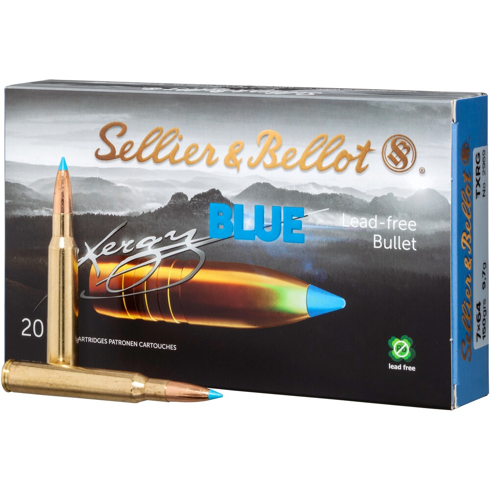 7x64 TXRG blue 150grs., Sellier & Bellot