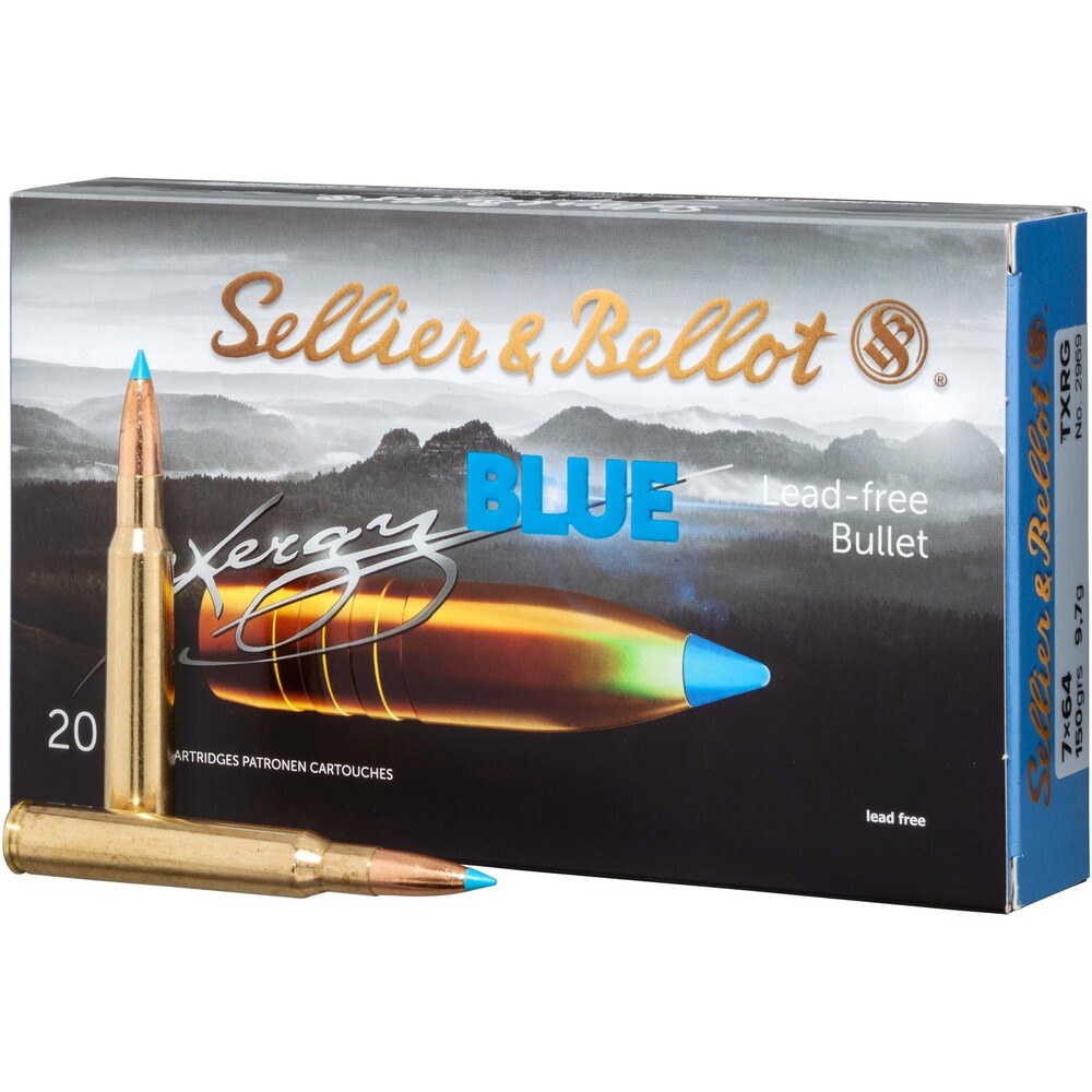 7x64 TXRG blue 150grs., Sellier & Bellot