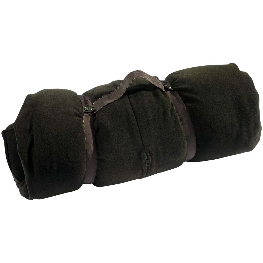 Sac d'affût en loden avec doublure en fausse fourrure, Rascher