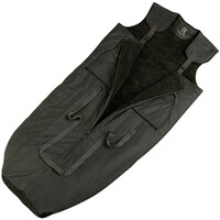 Sac d'affût en loden avec doublure en fausse fourrure, Rascher