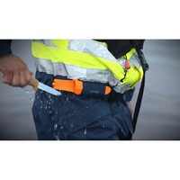 Couteau dentelé flottant SRT His-Vis Orange, Morakniv