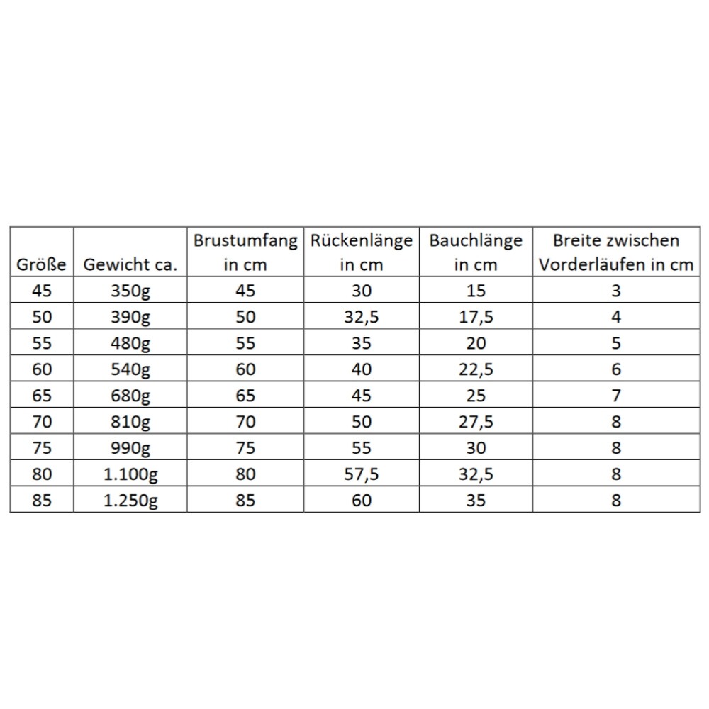 Gilet Standard, Out Dog