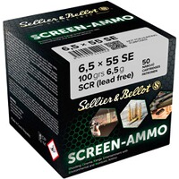Cartouches ciné tir Screen-Ammo 6,5x55 SE SCR zinc 100 grs., Sellier & Bellot