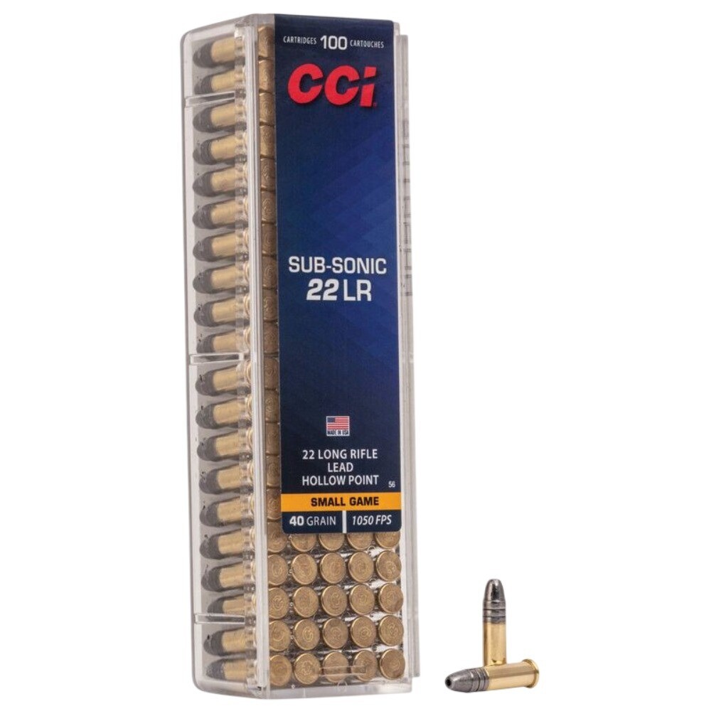 22LR 40grs Subsonic plomb HP boîte de 100