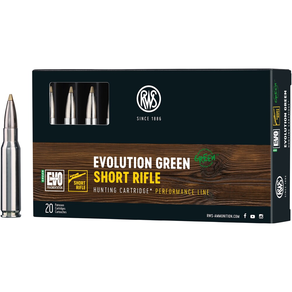 .308 Win. Short Rifle Evolution Green 9,0g/139grs., RWS