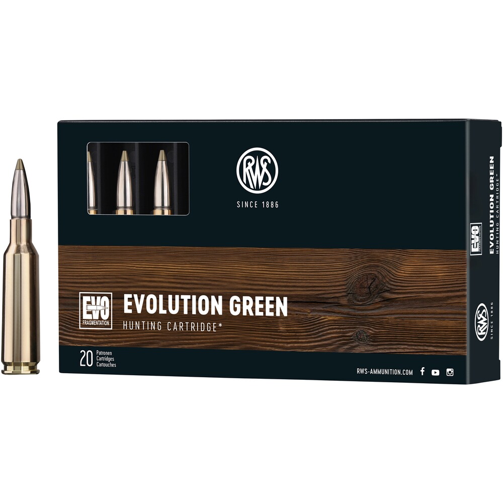 Cartouches 6,5 Creedmoor Evo Green 6,0g/93grs., RWS