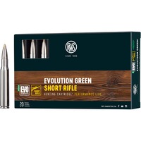 Cartouches .30-06 Spr. Short Rifle Evo Green 9,0g/139grs., RWS