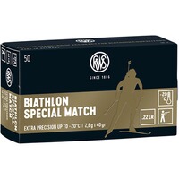 Cartouches RWS .22 LR Biathlon Special Match, RWS