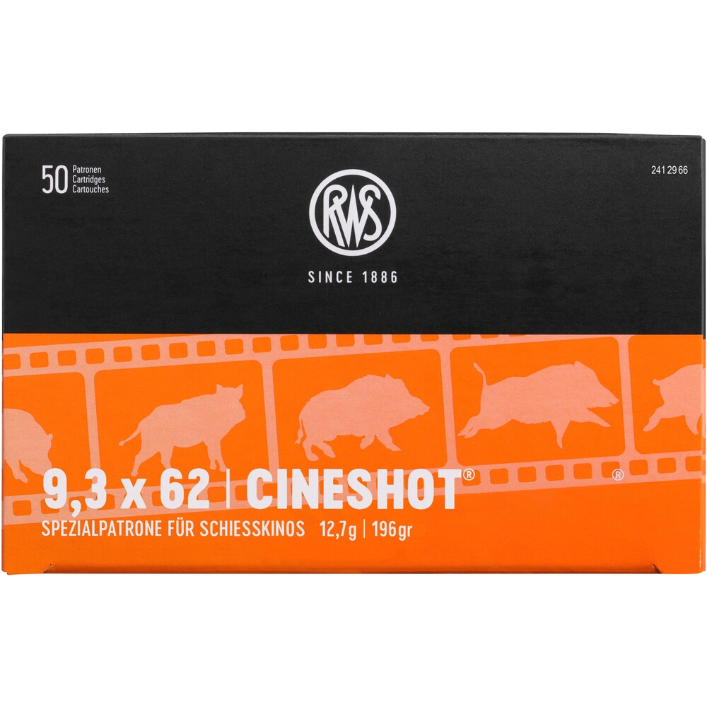 Cartouche 9,3x62 Cineshot 12,7g/196grs.