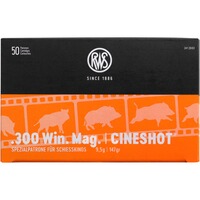 Cartouches .300 Win. Mag. Cineshot 9,5g/147grs., RWS
