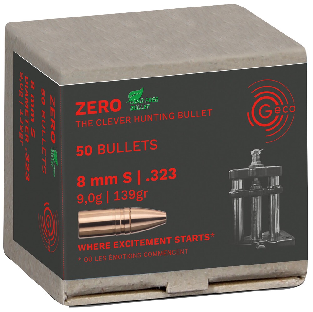 Ogives .323 (8 mm S) 9,0 g/139 grs. Zéro, Geco