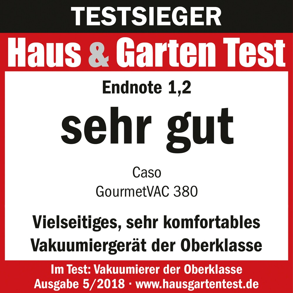 Machine à emballer sous vide GorumetVac 380, CASO
