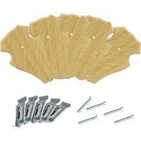 kit de 5 plaques trophées avec pinces et vis