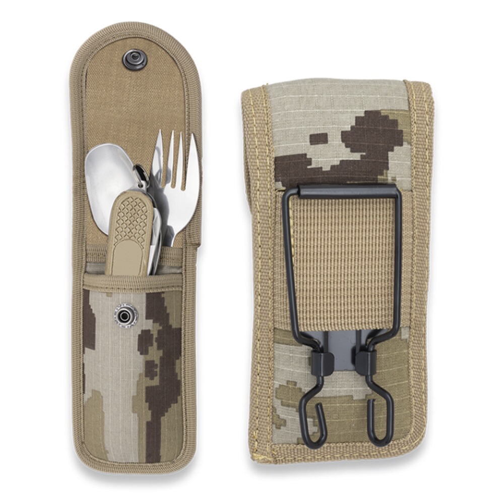 Set de couverts avec étui camouflage