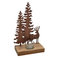Photophore cerf en foret