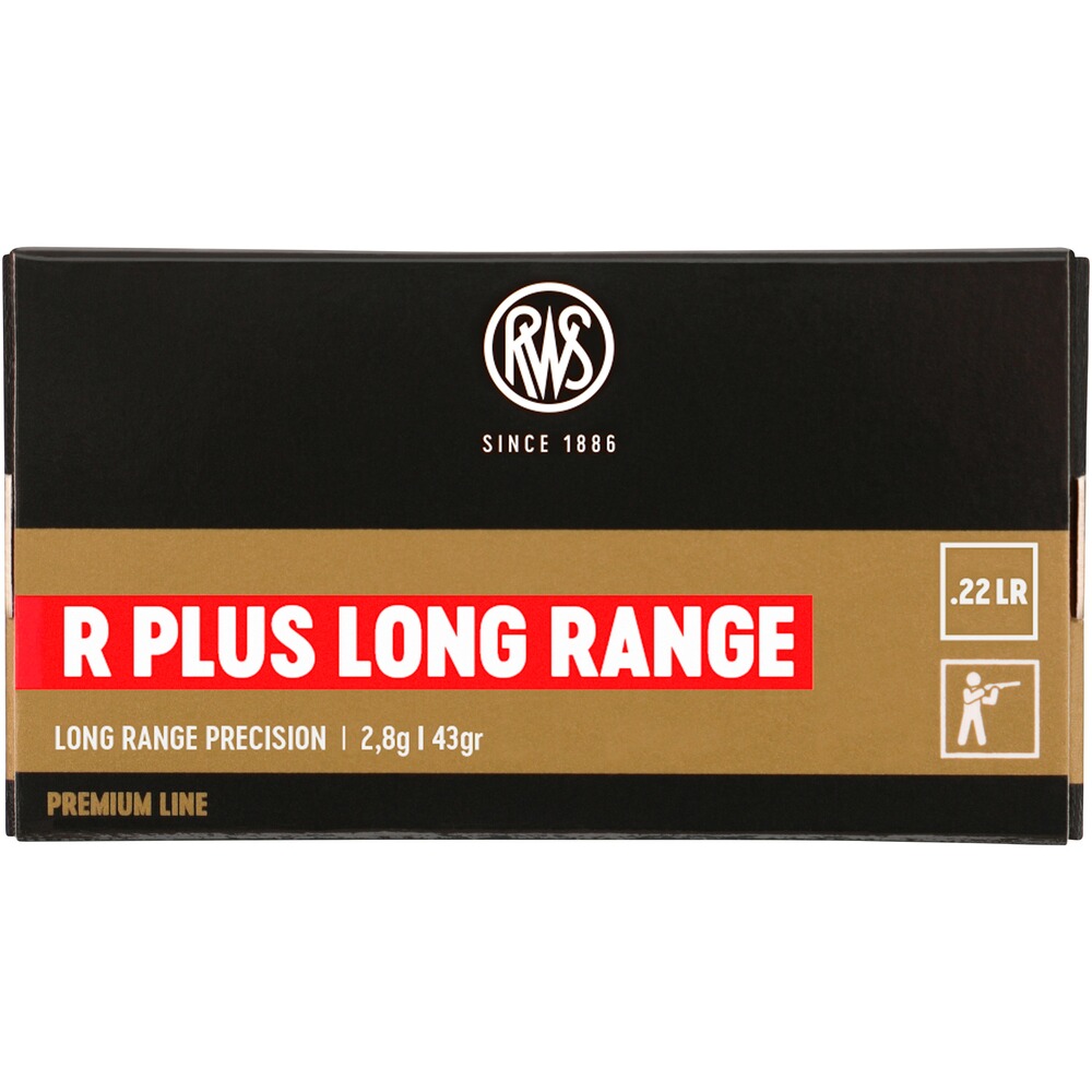 .22 lr. R PLUS Long Range 2,8g/43grs.