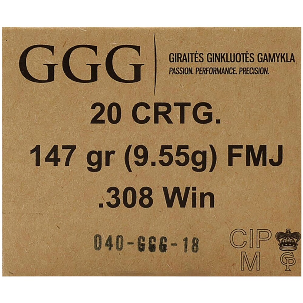 .308 Win. FMJ 9,5g/147grs.