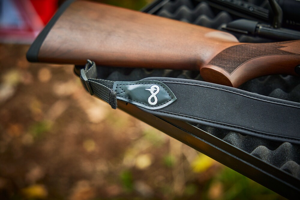 Bretelle néoprène pour carabine HELIX noire, Merkel Gear