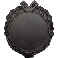 Plaque de trophée ronde avec sculptures, Wald & Forst