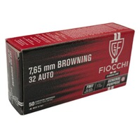 .7,65mm Browning FMJ 4,7g/73 grs, Fiocchi