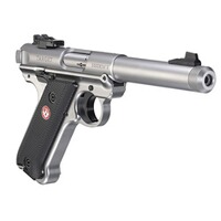 Pistolet Mark IV Target Inox 5,5" canon fileté, Ruger