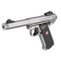 Pistolet Mark IV Target Inox 5,5" canon fileté, Ruger