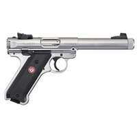 Pistolet Mark IV Target Inox 5,5" canon fileté, Ruger