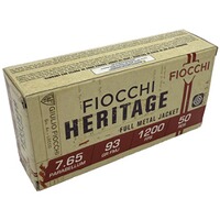 7,65 Parabellum Heritage FMJ 6,0g/93grs., Fiocchi