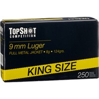 9 mm Luger FMJ 8,0g/124grs., TOPSHOT Competition