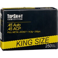 .45 ACP FMJ 14,9g/230grs. "King Size", TOPSHOT Competition