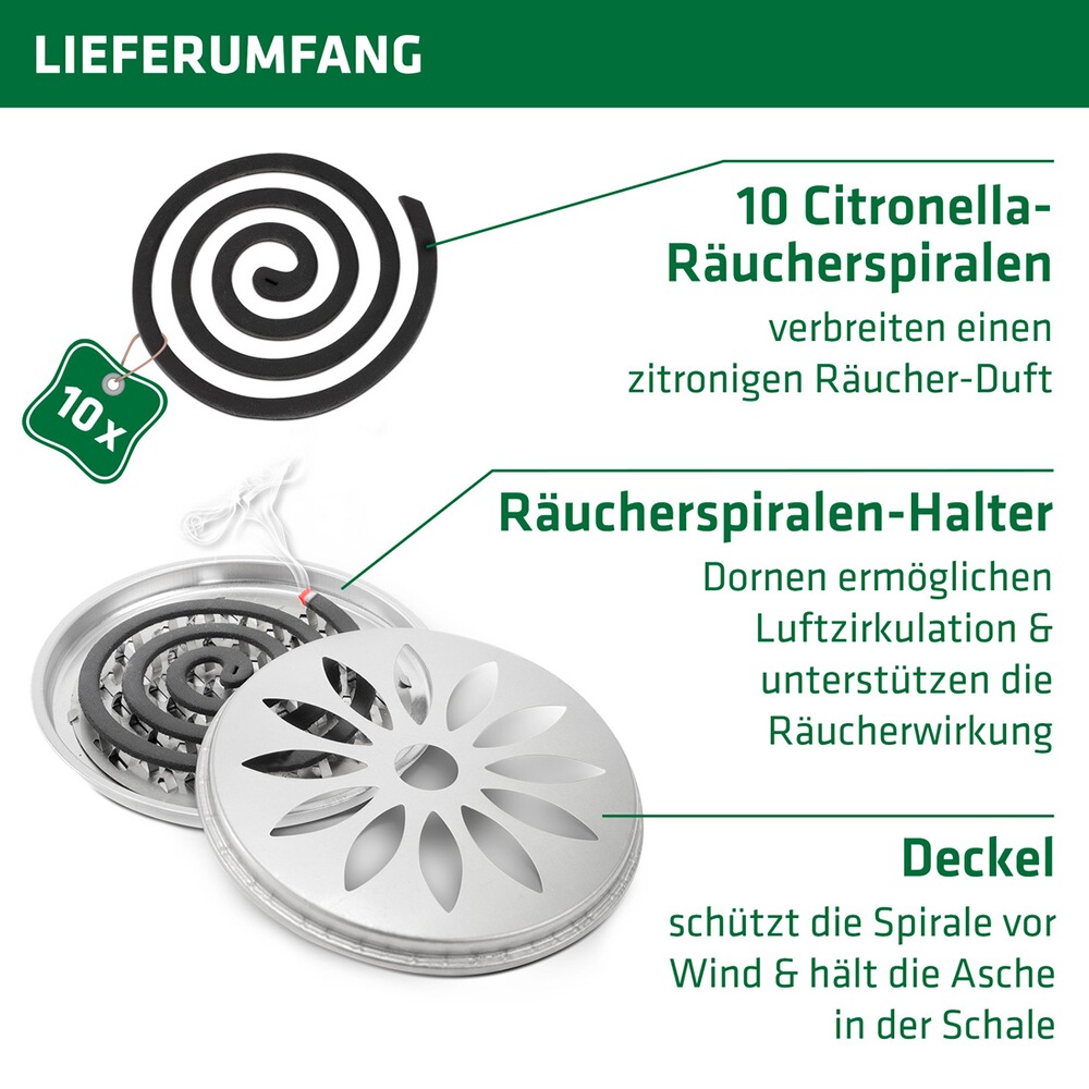 Anti moustique spirale à la citronnelle, Gardigo